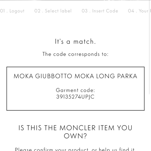 Moncler White Moka Guibbotto Down/Puffer coat NWT - Picture 3 of 7